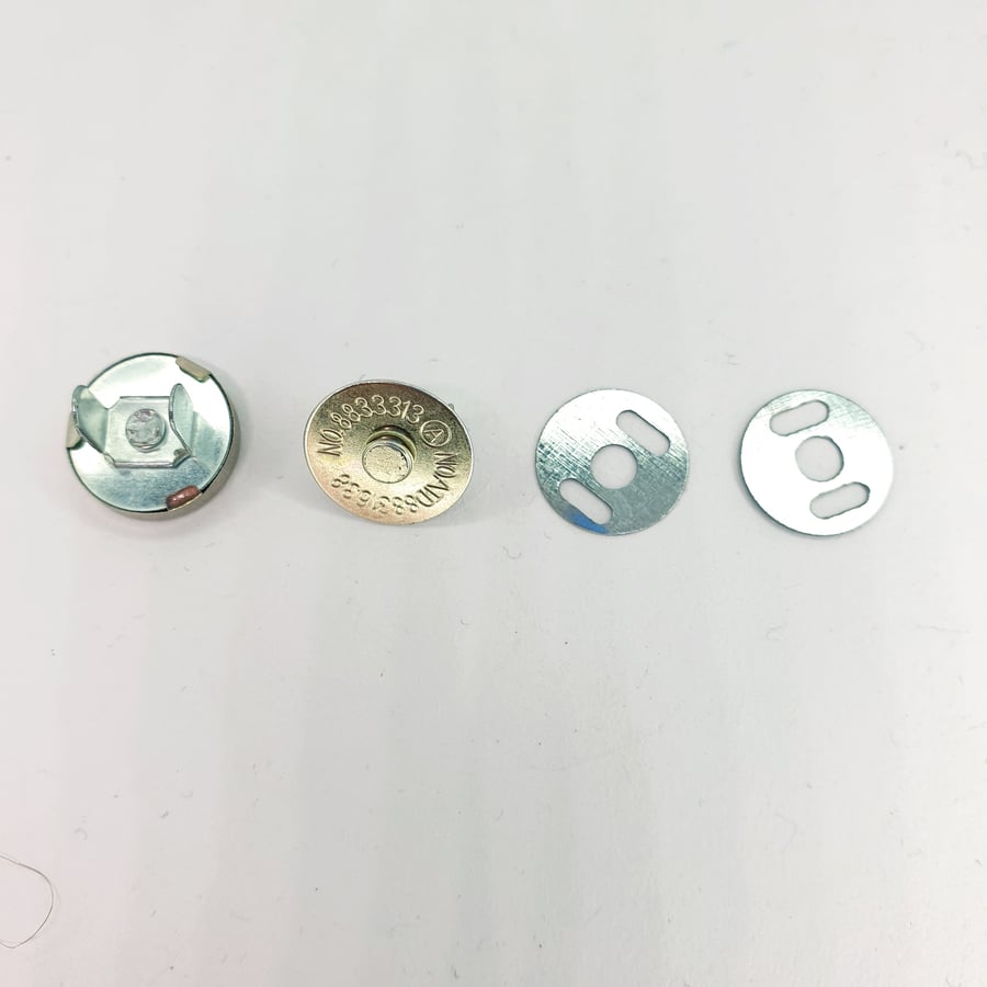 5 Pcs per Set 14mm Sewing Magnetic Button Snaps Clasp Fasteners Closures for Bag