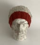 SLOUCH BEANIE hat . ' Riverside' . Soft , wool blend . Russet.  - Image 4