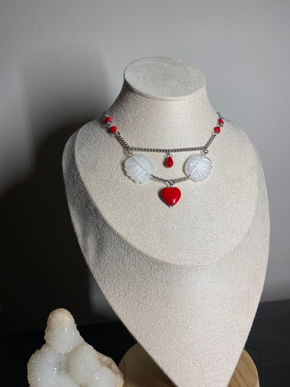 Kokoro - Heart & Wings Choker Necklace 