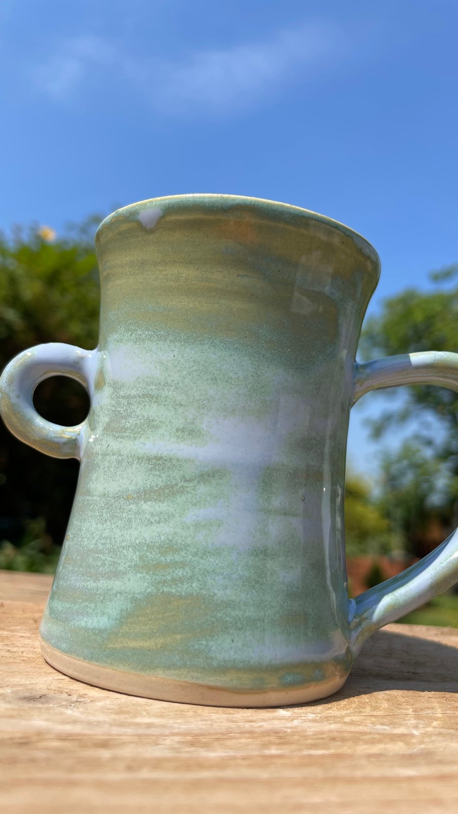 MadeWithMud DigniTEA Mug with flared base and side loop