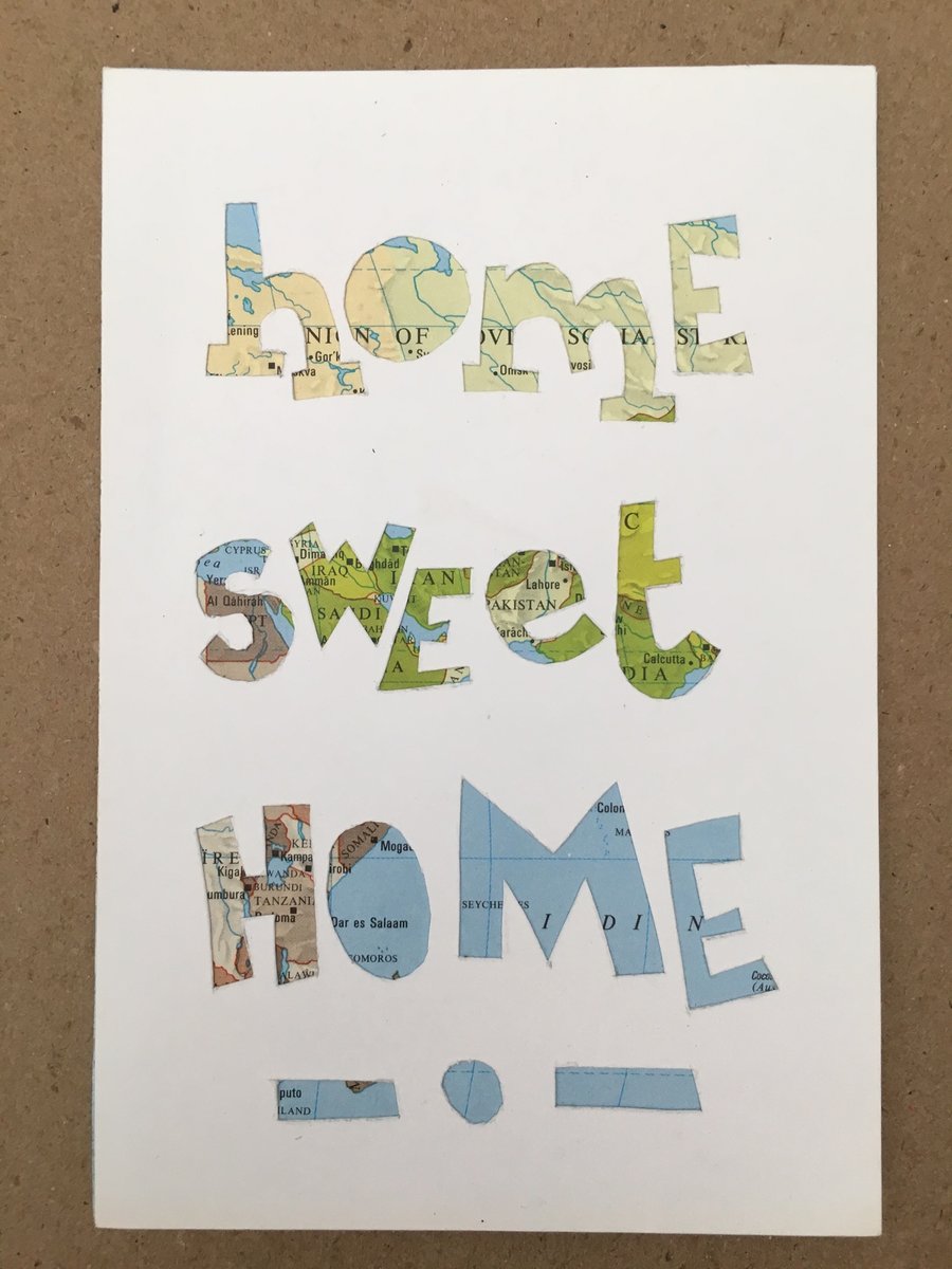 (TXT24) Handcut artwork: Home sweet home