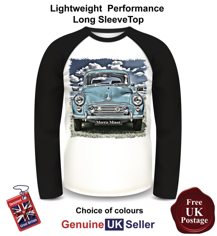 Morris Minor, Morris Minor Mens Long sleeve Top, Morris Minor Mens T Shirt,