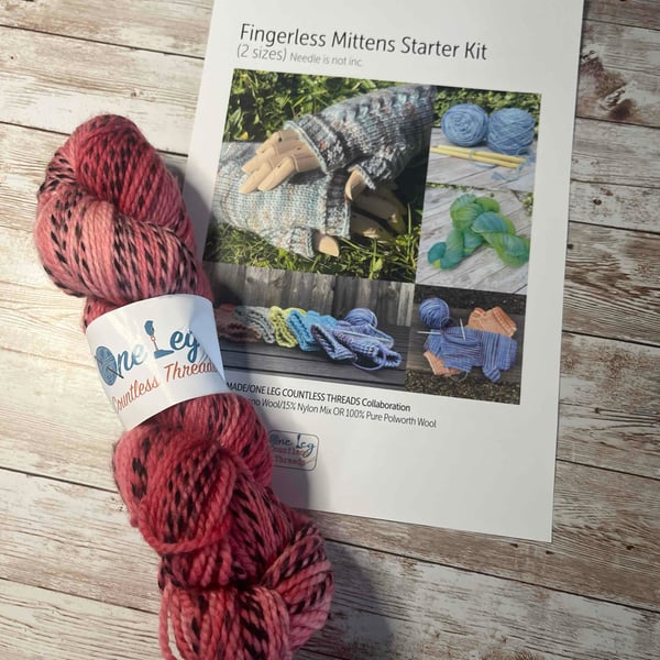 Fingerless Mittens Starter kit