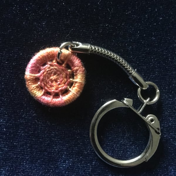 Dorset Button Key Ring, Tropical, K10