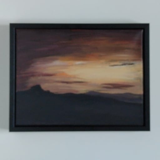 Last Light Over Dartmoor, Evening glow  sunset landscape