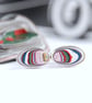 Dodge fordite cufflinks - oval