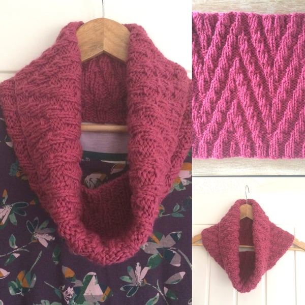 Chunky Cowl knitting kit