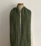INFINITY SCARF , neckwarmer , cowl  'Stroll'. Soft Alpaca blend. Dark green. - Image 5