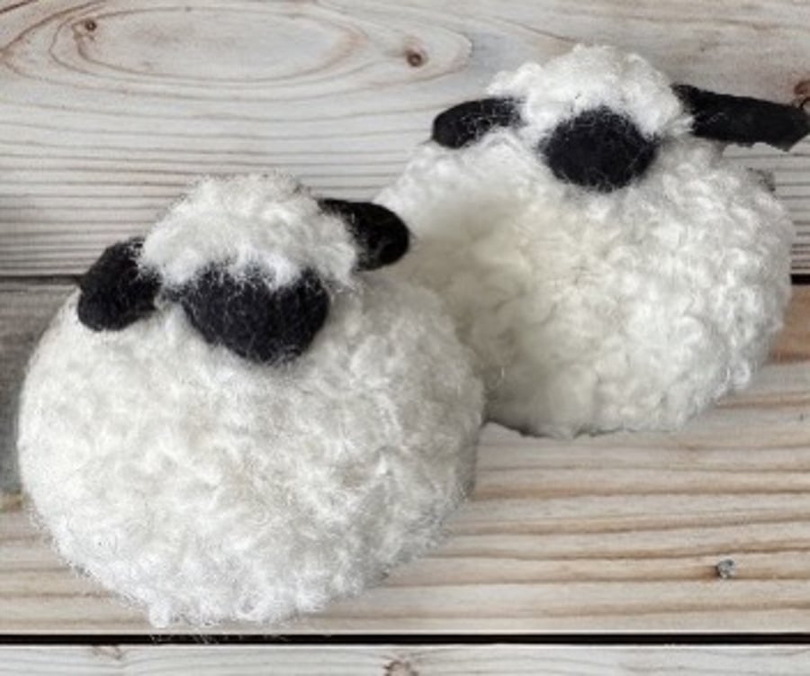 Needlefelted Swiss Valais Blacknose Sheep