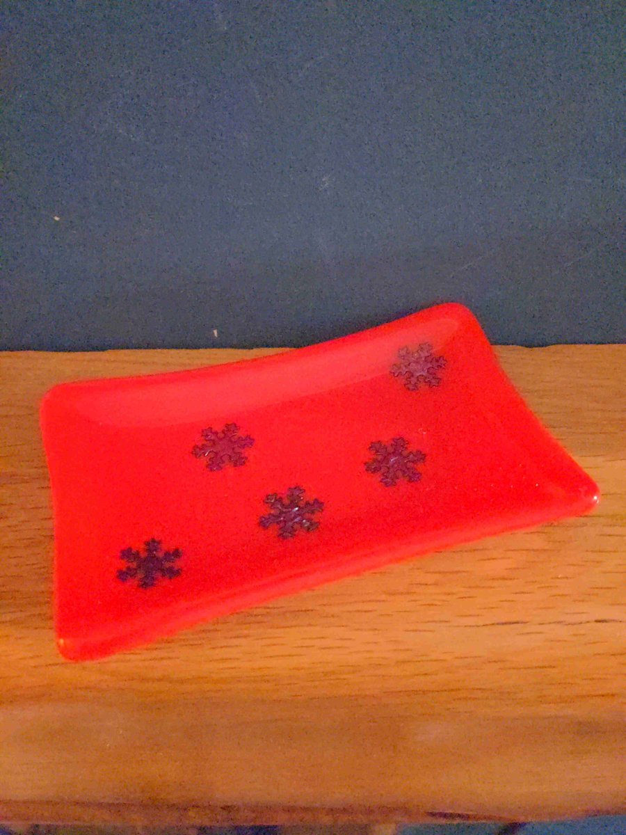 Fused Glass Trinket Dish 12cm Choice of colours