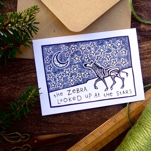 Zebra Card - READY TO SHIP