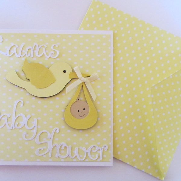 Personalised Baby Shower card 