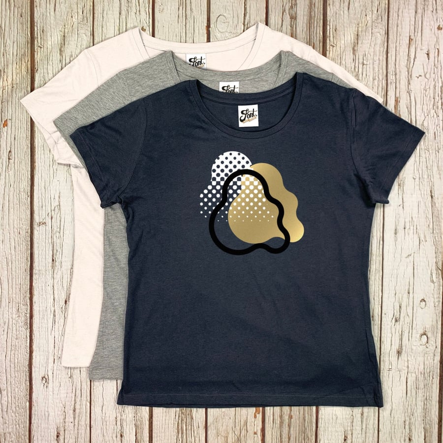 Women's Organic Ampersand T-Shirt- Ladies top, Alphabet tee, sizes XS- 2XL