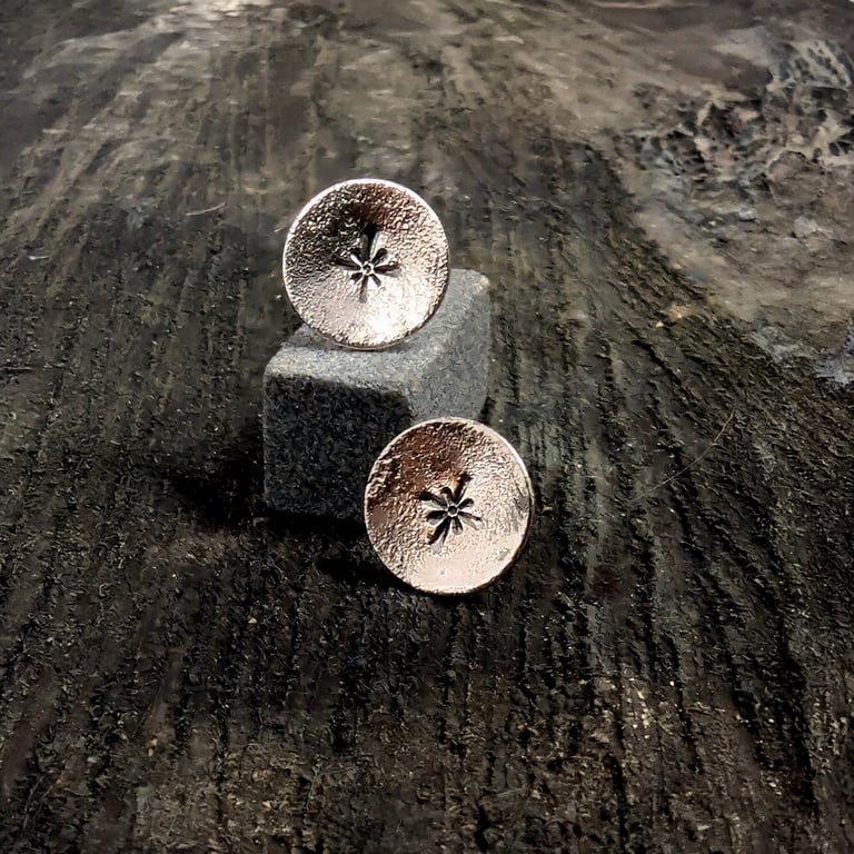 Sterling Silver North Star stud earrings