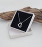 Fine Silver Textured Heart Necklace - Image 2