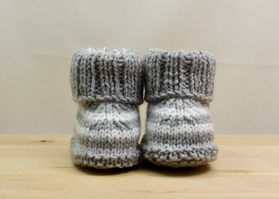 Hand Knitted Baby Booties