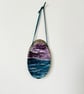 Original Seascape Hanging Wooden Log Slice - 'Clarity' - Image 2