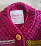 Designer Hand Knitted Baby Girl''s Cardigan 0-6 months size - Image 5