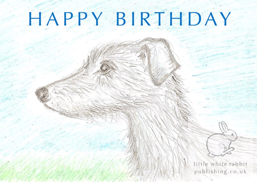 Lenny the Lurcher - Birthday Card