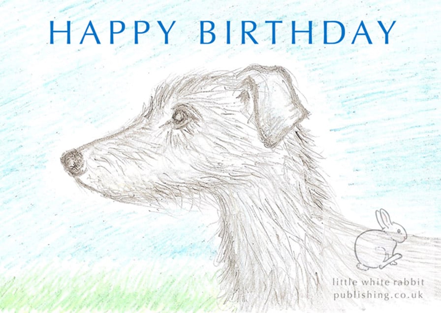 Lenny the Lurcher - Birthday Card
