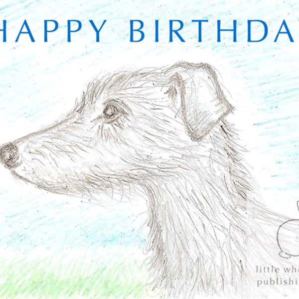 Lenny the Lurcher - Birthday Card