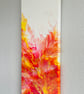 Vibrant Yellow, Orange & Pink Abstract Painting Wall Art