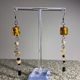 The Kiss Painting by Klimt Inspired Earrings