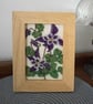A Hand-Felted Aquilegia Textile Artwork - Image 1