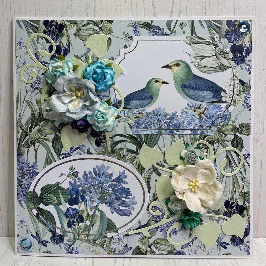 Birds and Blooms Luxury Greeting Card C - 135