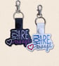 You Are Enough Keyring - Embroidered Affirmation Bag Charm