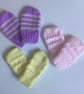 Baby mittens pack of three pairs 0-3 months  - Image 1