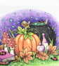 Toadstools, Potions & Pumpkins Card - Blank Card - Birthday Card - Halloween - Image 5