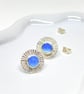 Chalcedony Flower Earring Studs - Image 8