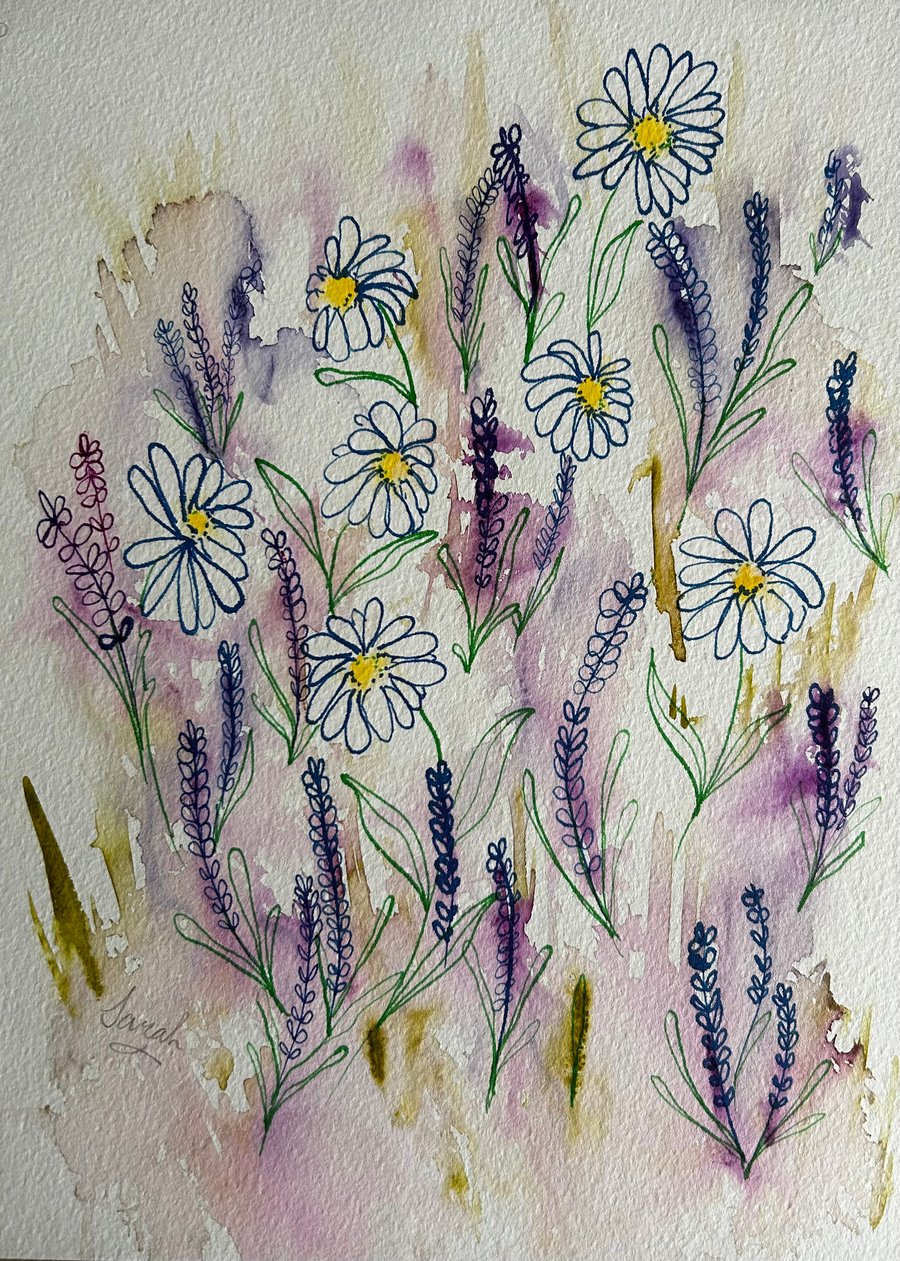 Daisies and Lavender