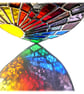 Sun Heart Suncatcher Stained Glass Rainbow Rays Handmade 009 - Image 3