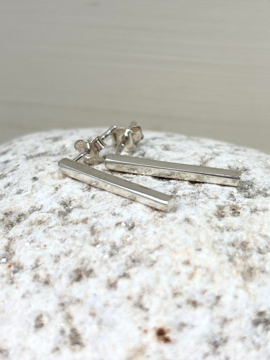 Stick Earrings Silver Stud Earrings silver stud earrings