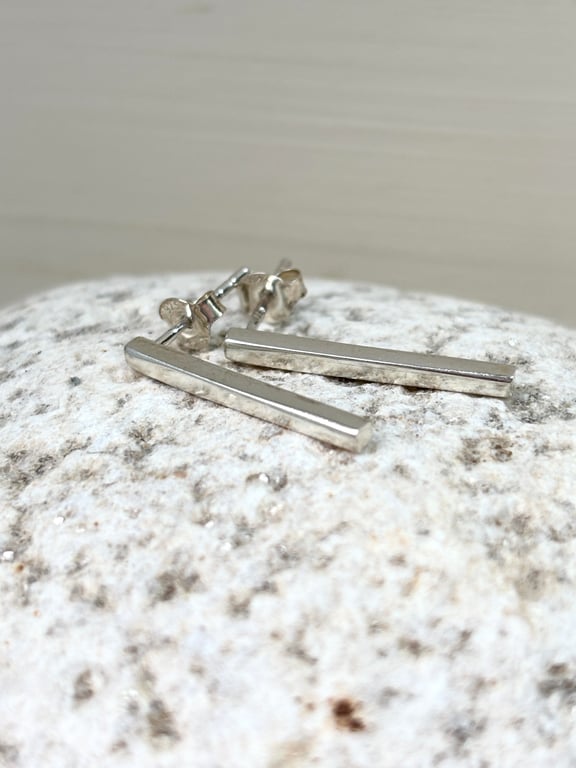 Stick Earrings Silver Stud Earrings silver stud earrings