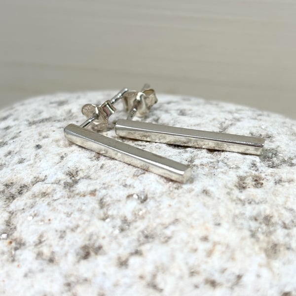 Stick Earrings Silver Stud Earrings silver stud earrings