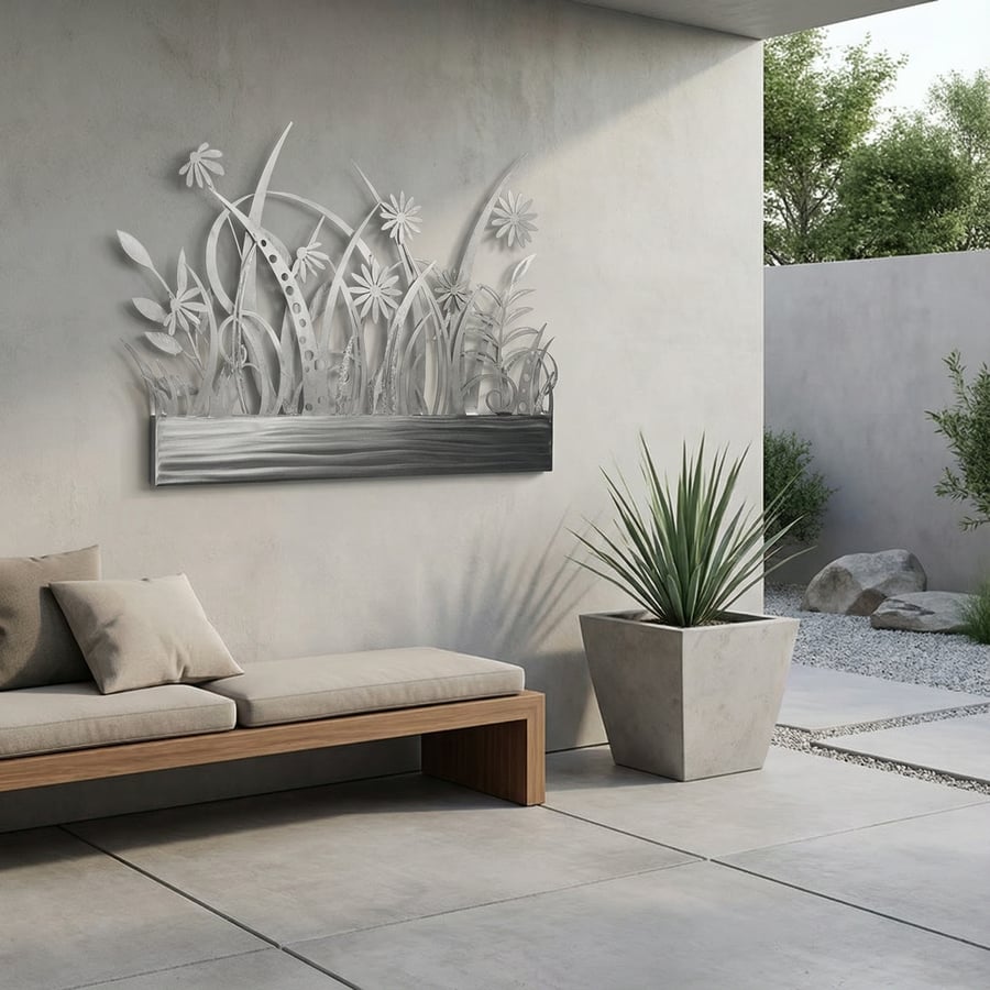 Handcrafted Flower Garden wall art