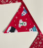 Christmas Polar Bear bunting - large - reversible  - Image 3
