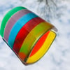 Fused glass mini rainbows arches