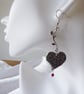 Gothic Entangled Heart Earrings - Image 5