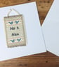 Nan birthday card & keepsake mini hanging gift, Number 1 Nan card - Image 3