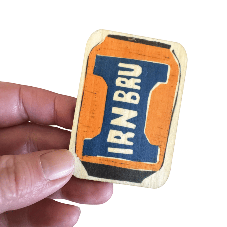 Wooden Fridge Magnet - Irn Bru