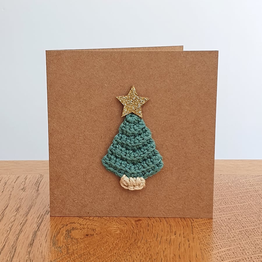 Kraft Christmas Tree Cards