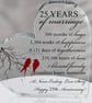 Self Standing Heart- 25 year anniversary 