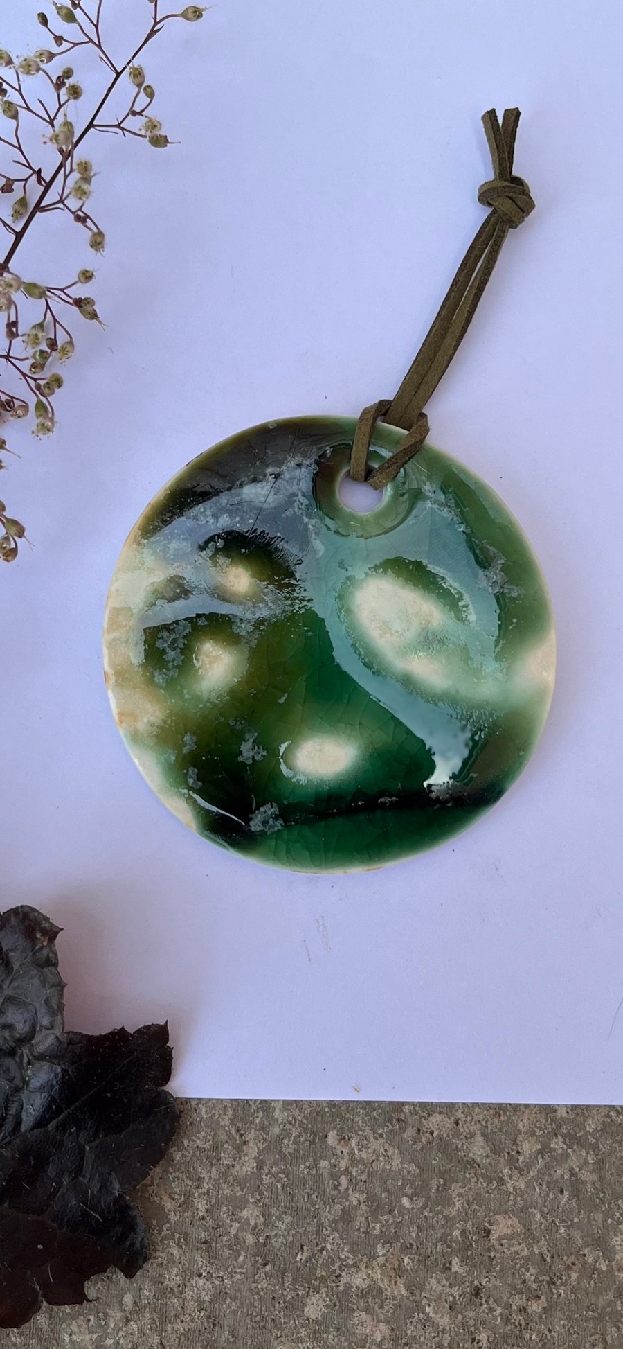 Portal Glazed Porcelain Christmas Tree Decoration Ornament River Delta Glaze