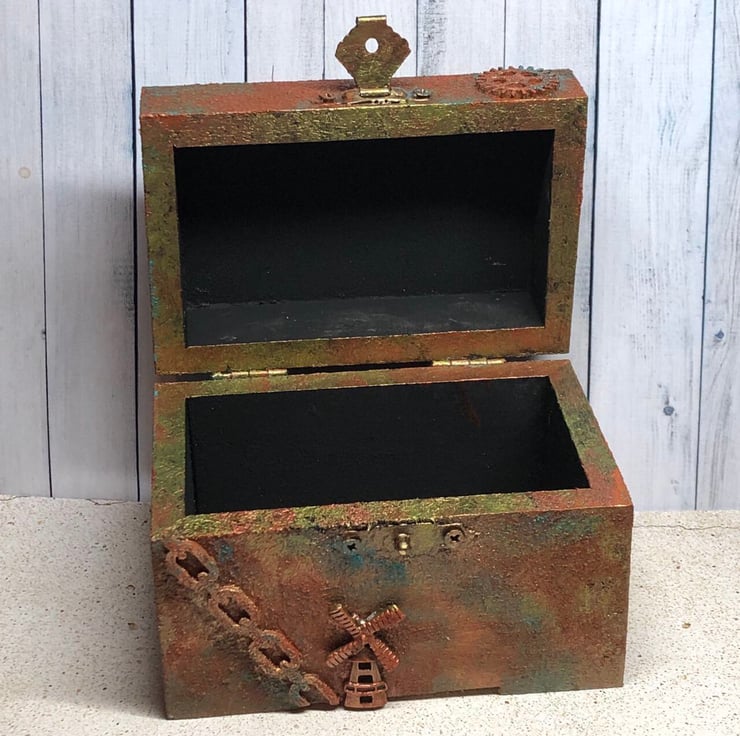 Small Treasure Chest Box – Aunt Matilda's Steampunk Trunk
