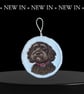 Cockapoo Embroidered Hanging Keepsake, Colour design 2 Browns  - Image 2