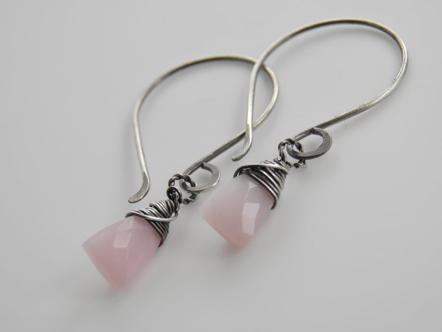 Opal Earrings in Pink